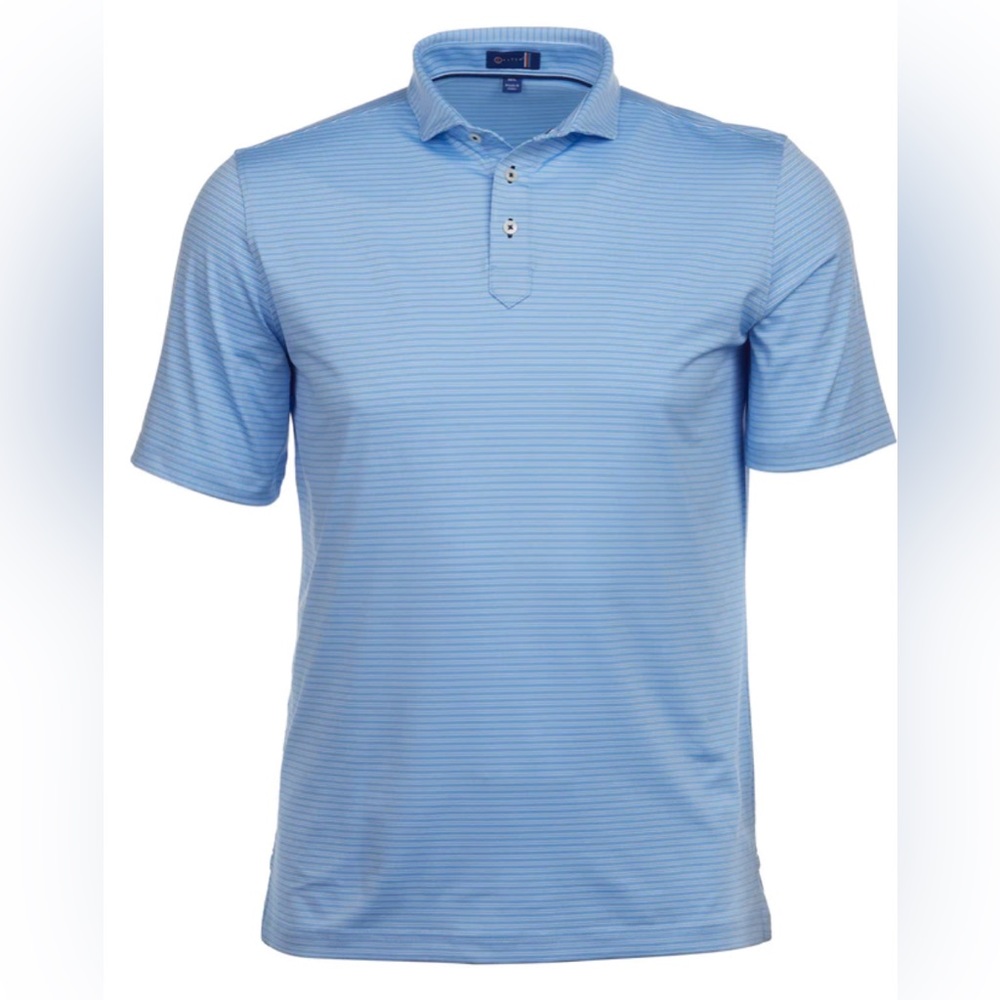 NWT Stitch Golf Men’s Polo || Essex Stripe || Size Medium || New with Tags